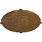 Ekena Millwork Attica Ceiling Medallion (Fits Canopies up to 3 3/4"), 39 1/2"OD x 2 1/2"P, Smokey Topaz Crackle CM39ATSTC - alternate 3